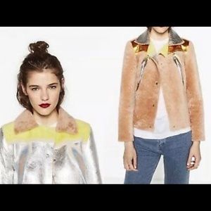 Rare reversible lambskin Zara jacket